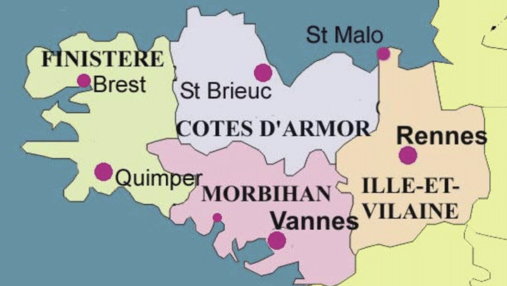 carte Bretagne